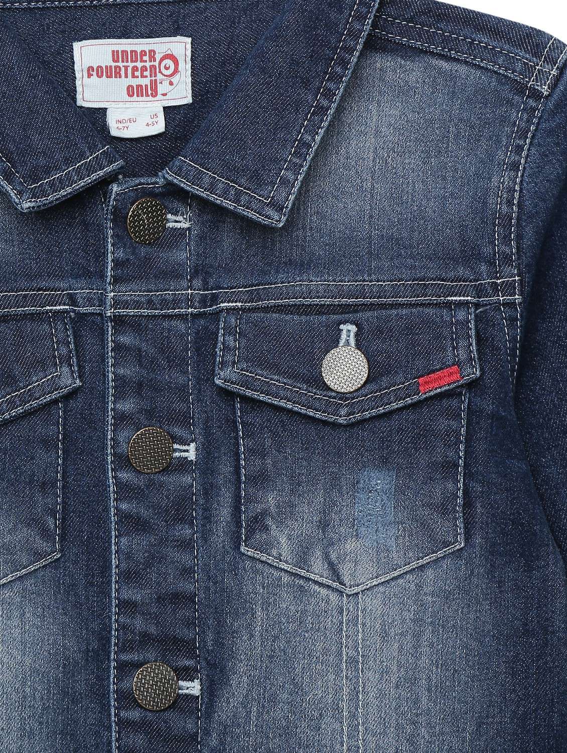 girls long sleeve regular denim jacket - 22240557 -  Standard Image - 3