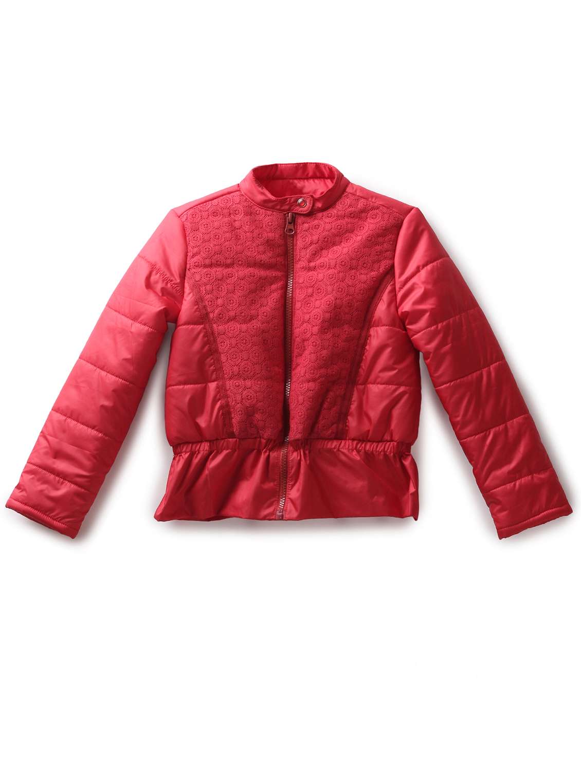 girls long sleeve quilted jacket