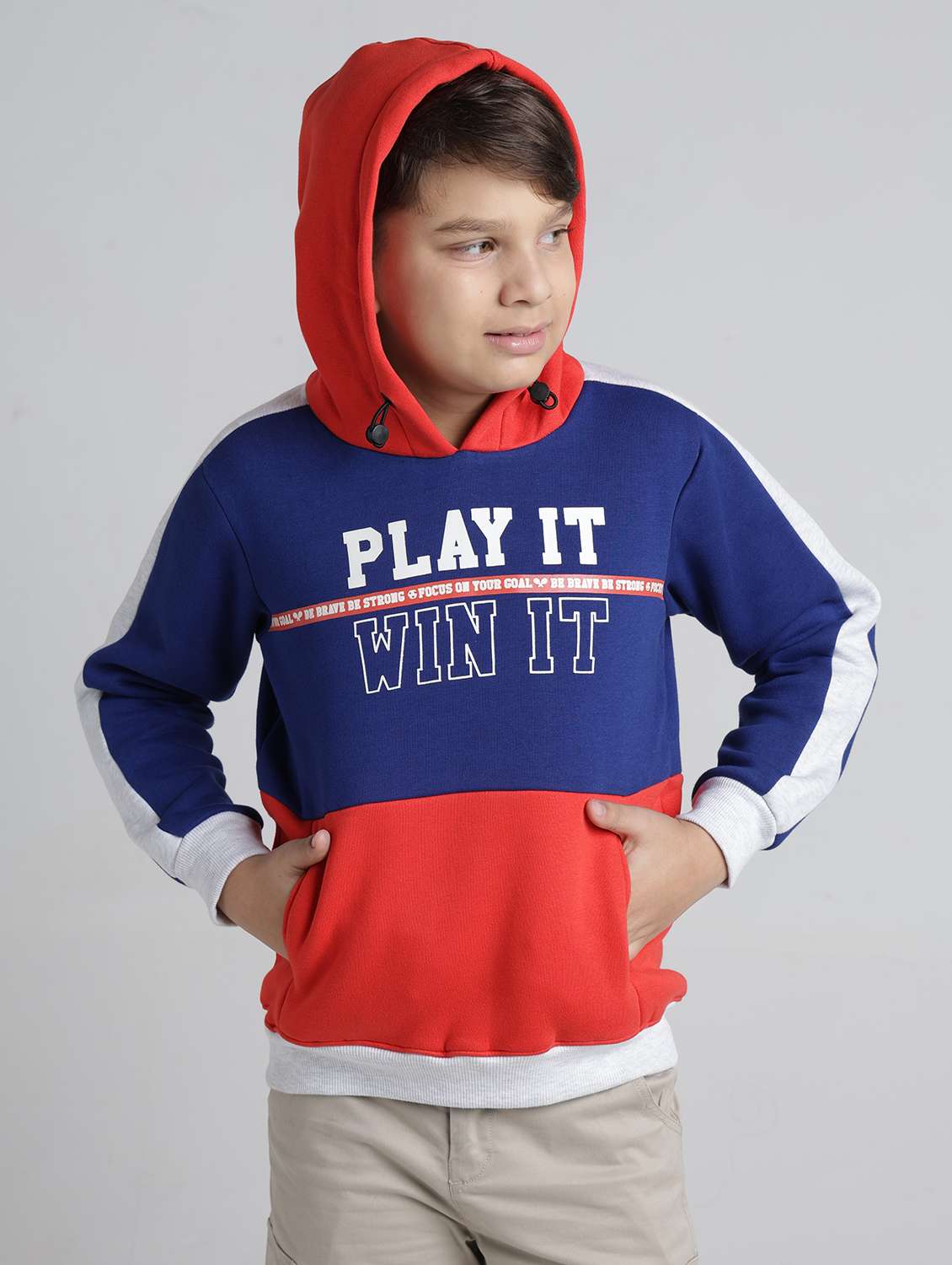 boys long sleeve hooded sweatshirt