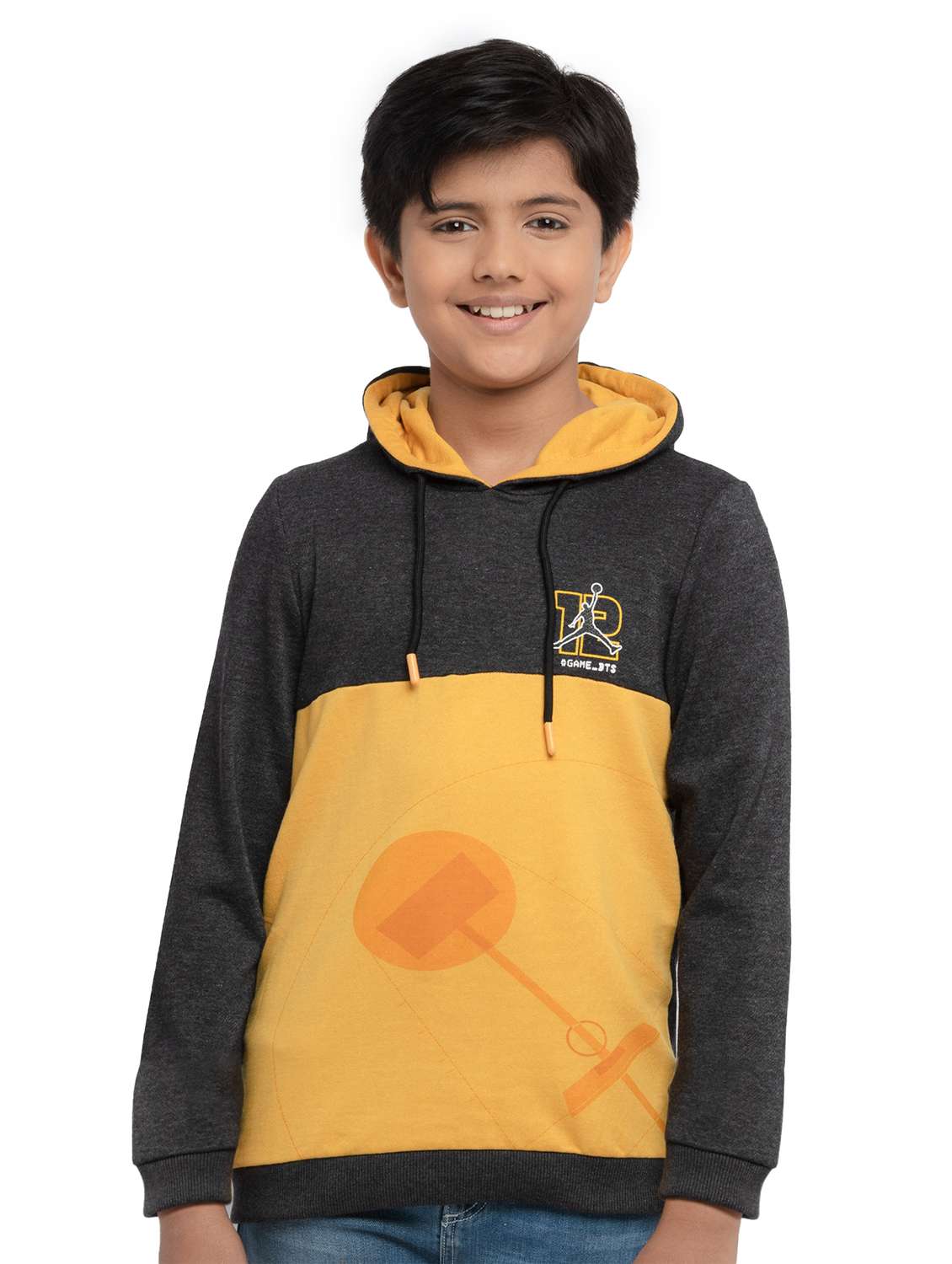 boys long sleeve hooded sweatshirt