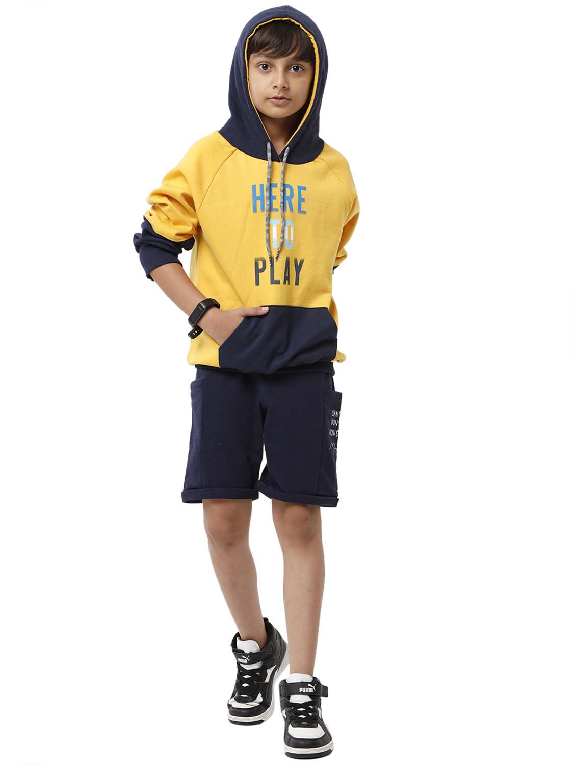 boys long sleeve hooded sweatshirt - 22240595 -  Standard Image - 3