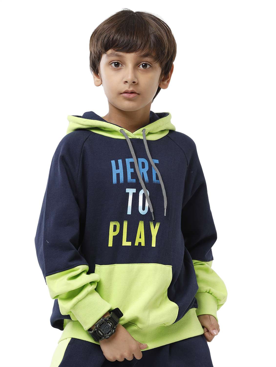 boys long sleeve hooded sweatshirt