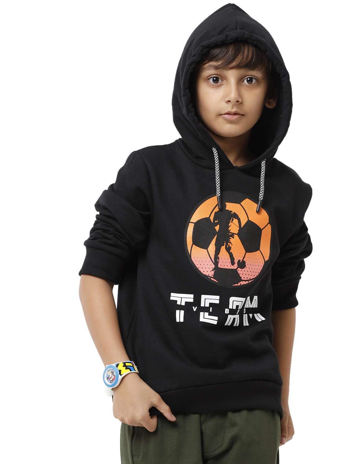 boys long sleeve hooded sweatshirt