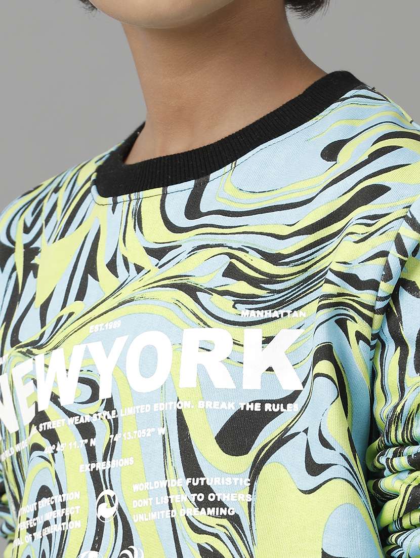 boys printed long sleeve sweatshirt - 22240601 -  Standard Image - 3