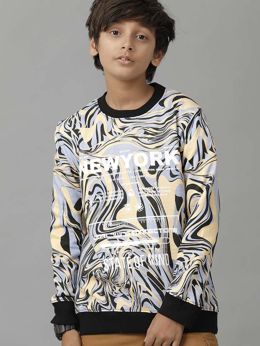 boys printed long sleeve sweatshirt