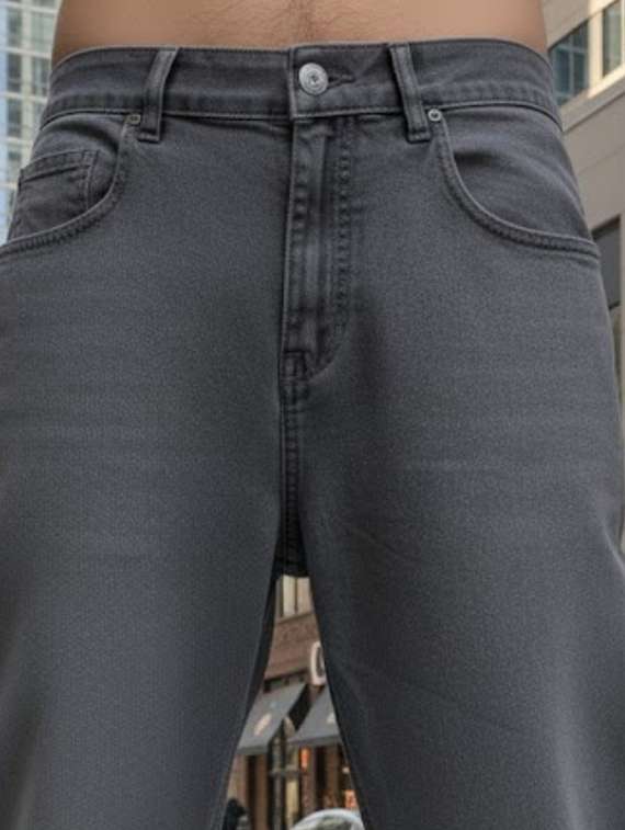 men washed mid rise straight fit jeans - 22240635 -  Standard Image - 5