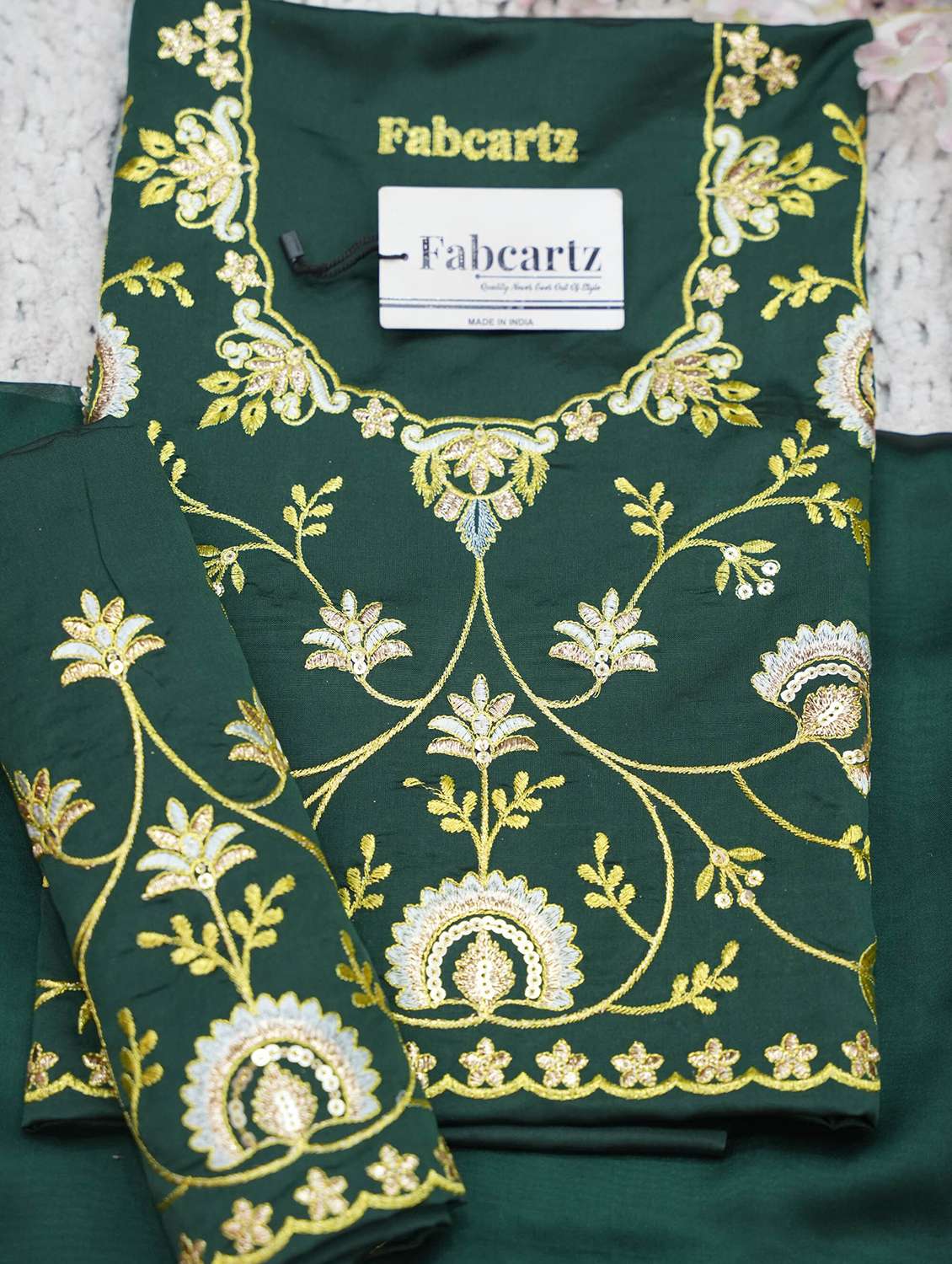 women self design south indian style unstitched lehenga choli - 22240674 -  Standard Image - 3