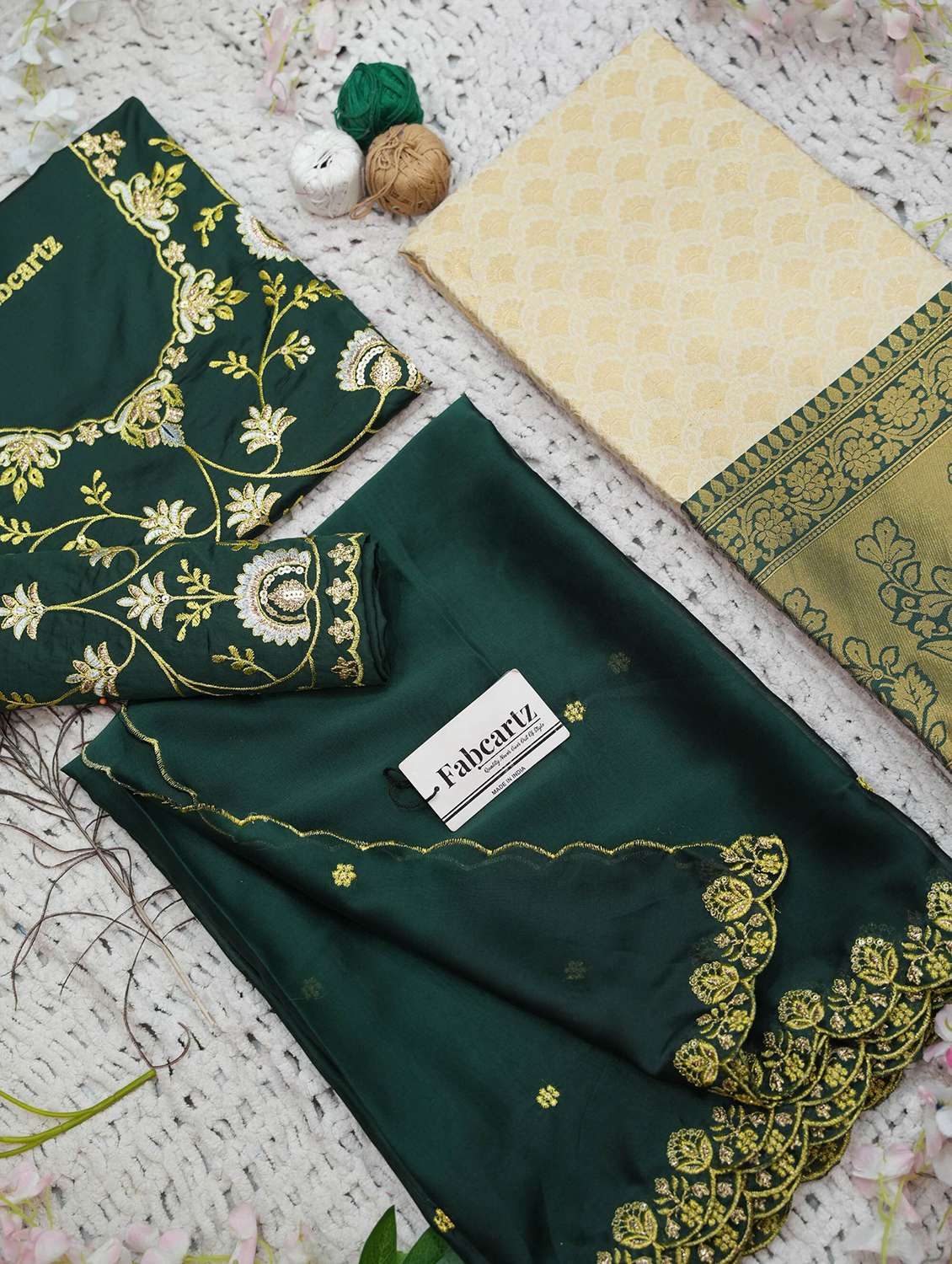 women self design south indian style unstitched lehenga choli - 22240678 -  Standard Image - 3