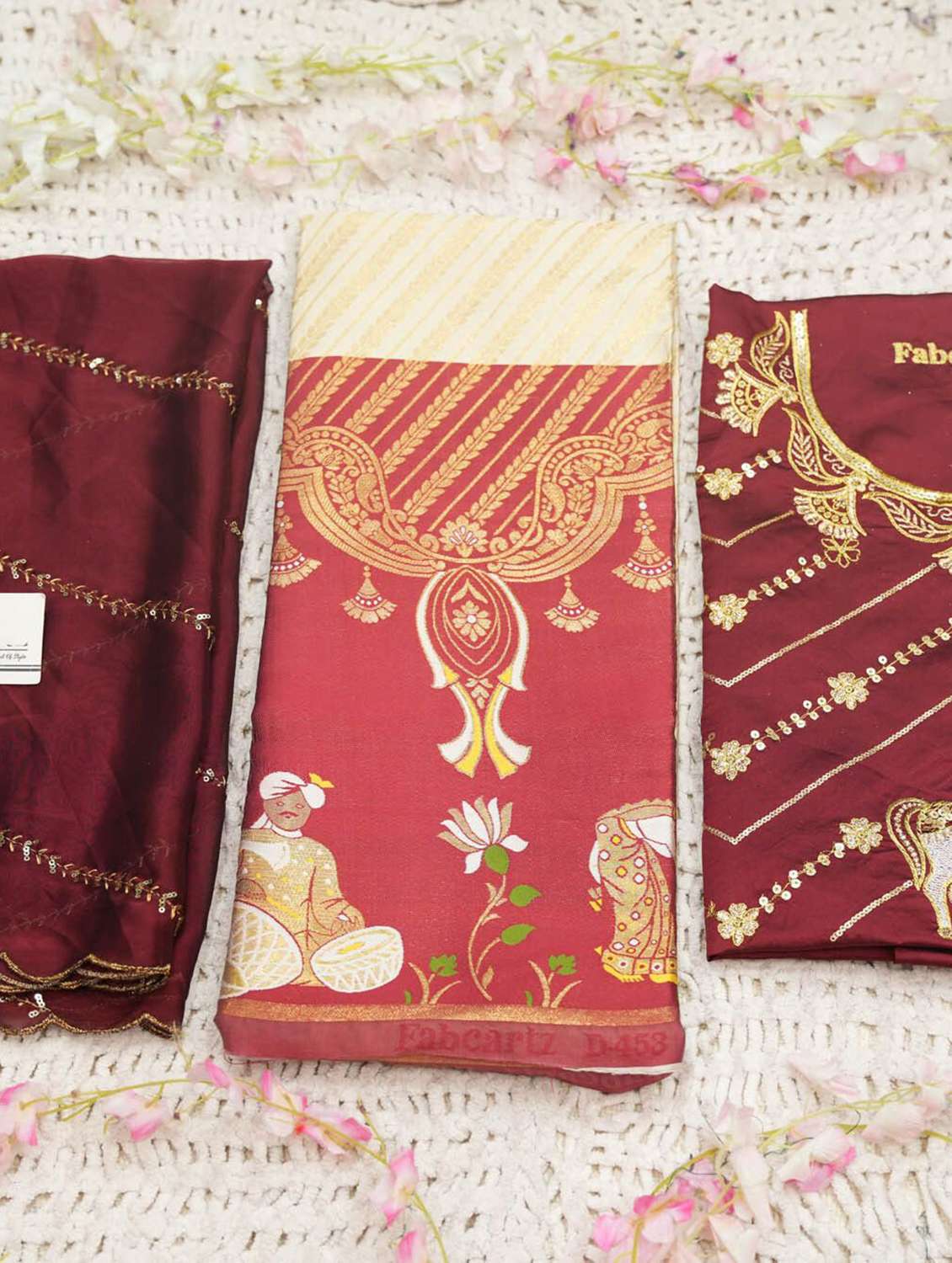 women self design south indian style unstitched lehenga choli - 22240684 -  Standard Image - 3