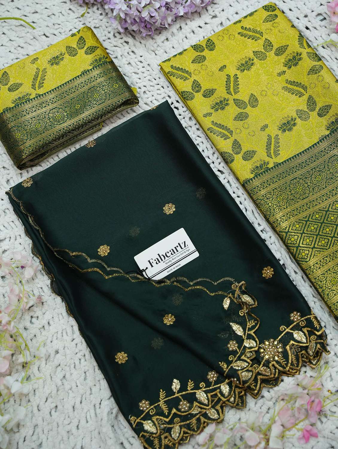 women self design south indian style unstitched lehenga choli - 22240690 -  Standard Image - 3