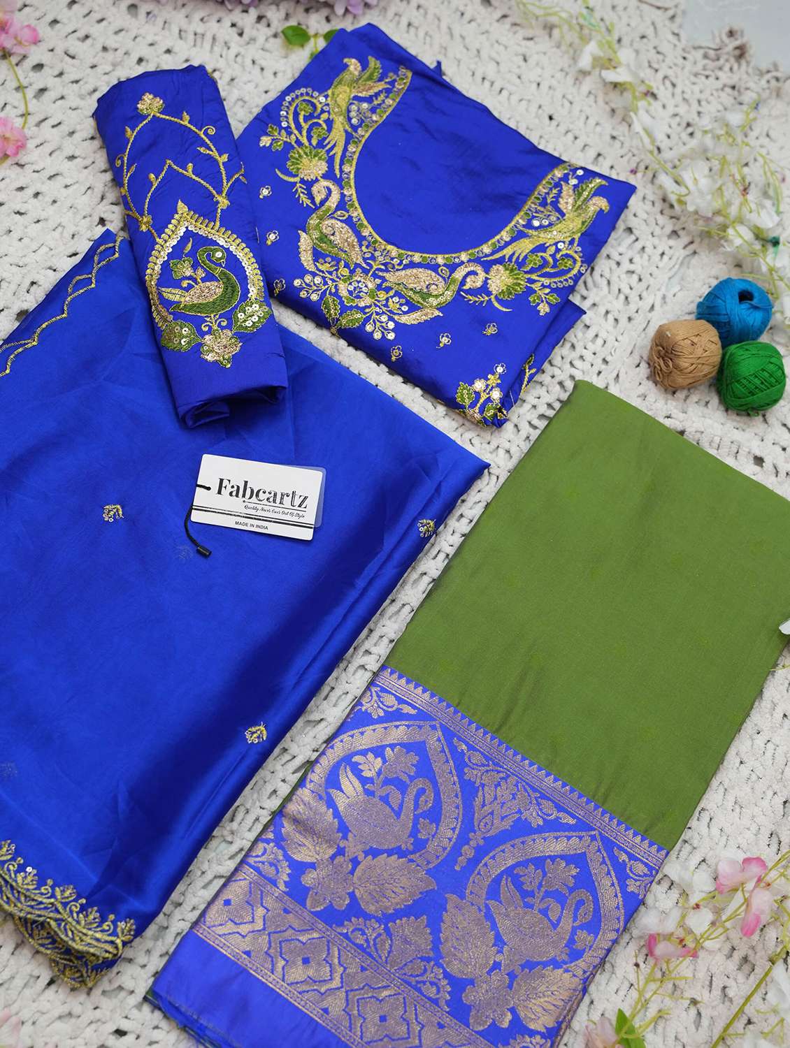 women self design south indian style unstitched lehenga choli - 22240698 -  Standard Image - 3