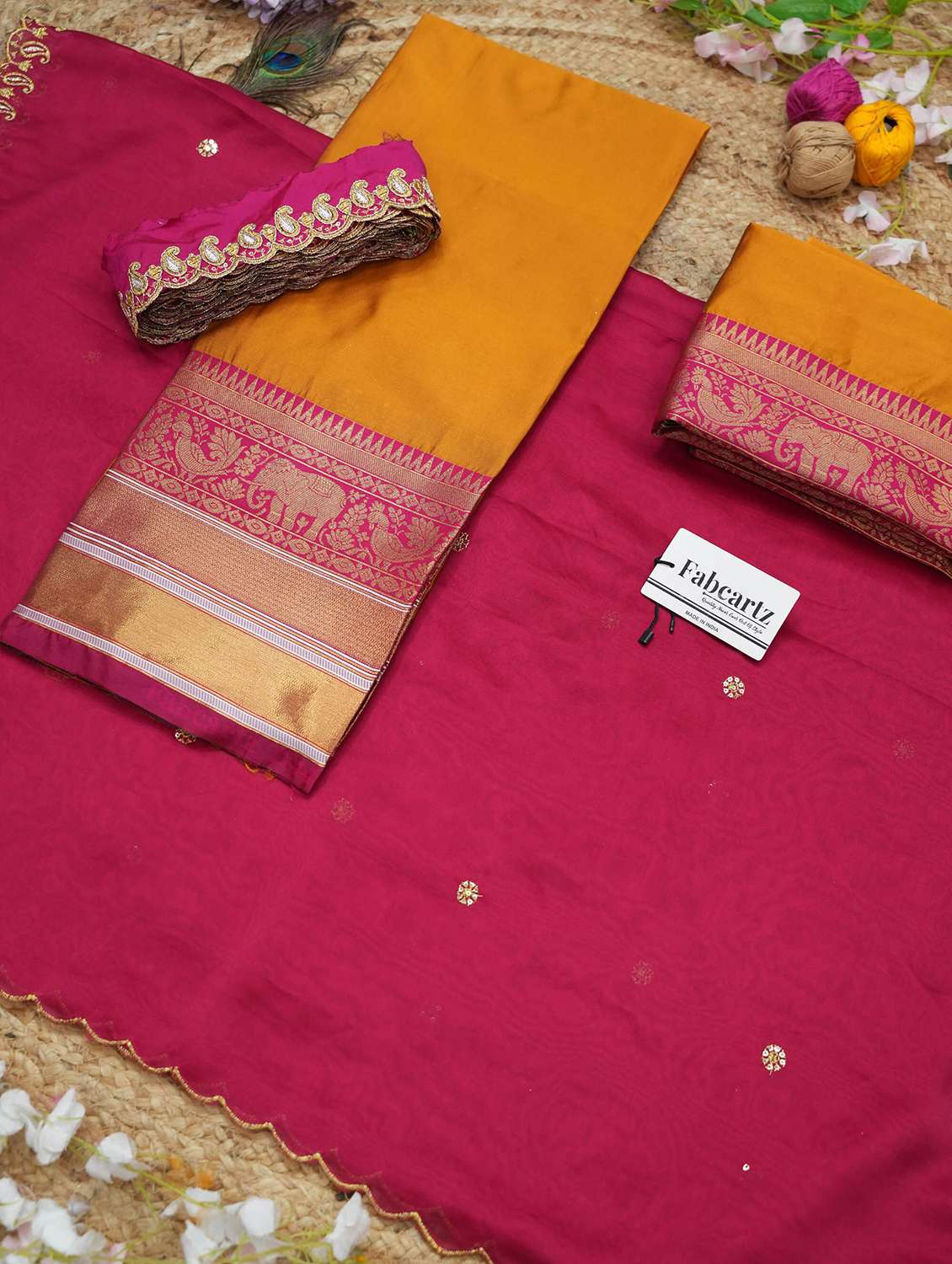 women self design south indian style unstitched lehenga choli - 22240702 -  Standard Image - 3