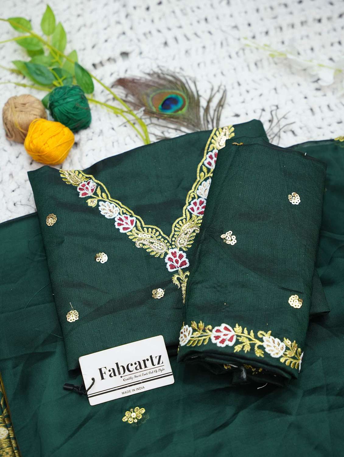 women self design south indian style unstitched lehenga choli - 22240703 -  Standard Image - 3