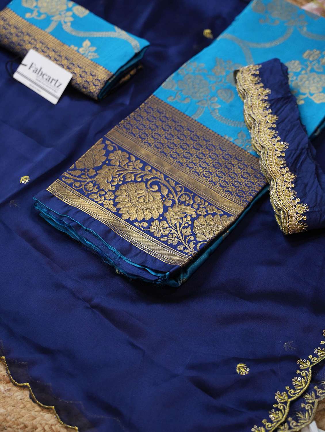 women self design south indian style unstitched lehenga choli - 22240711 -  Standard Image - 3