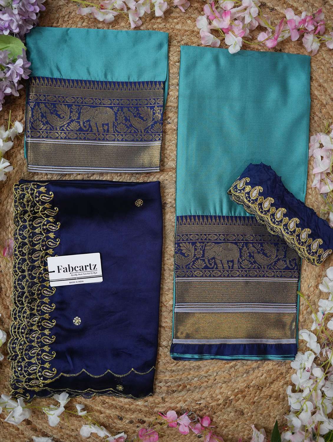 women self design south indian style unstitched lehenga choli - 22240715 -  Standard Image - 3