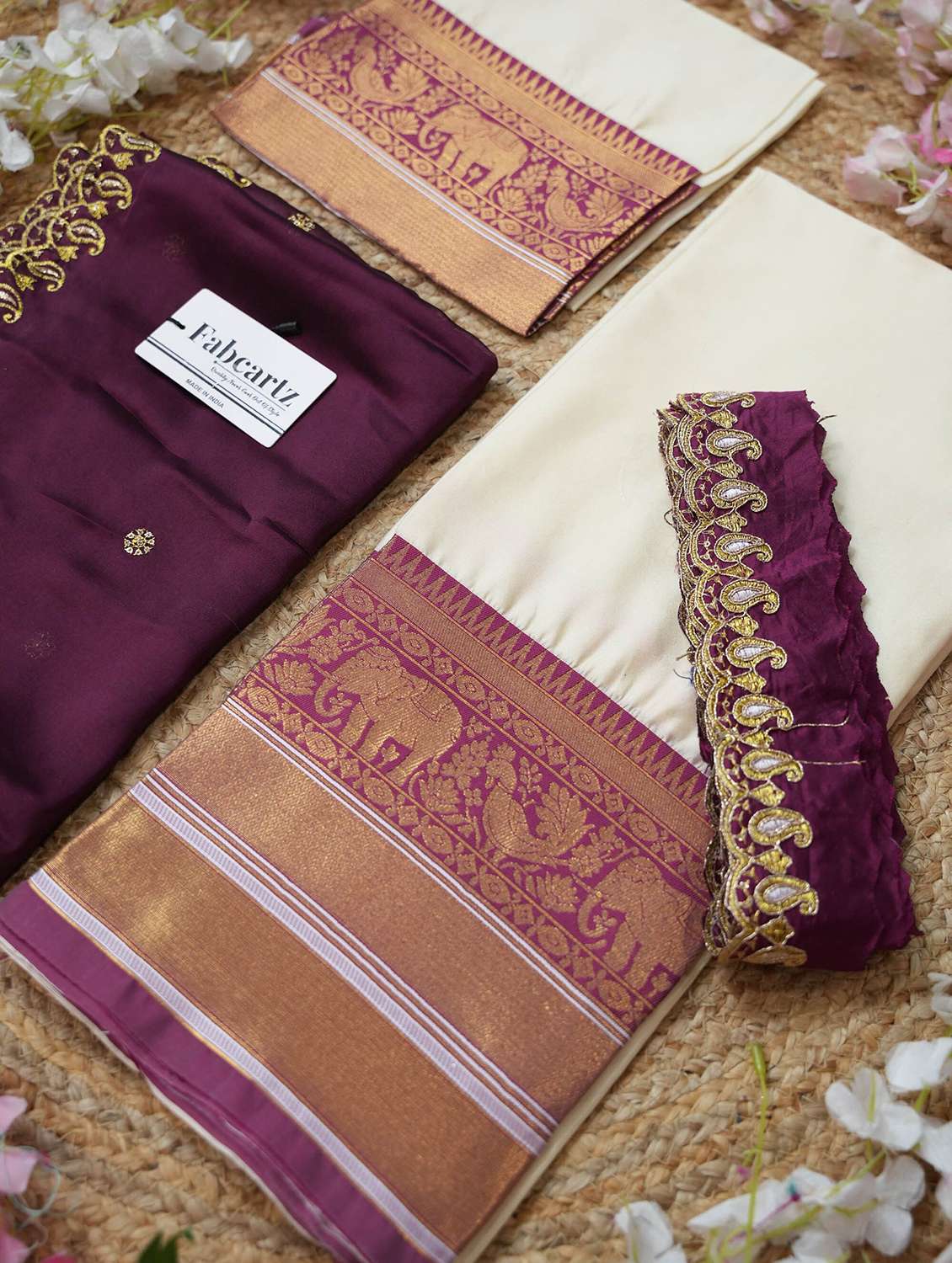 women self design south indian style unstitched lehenga choli - 22240716 -  Standard Image - 3