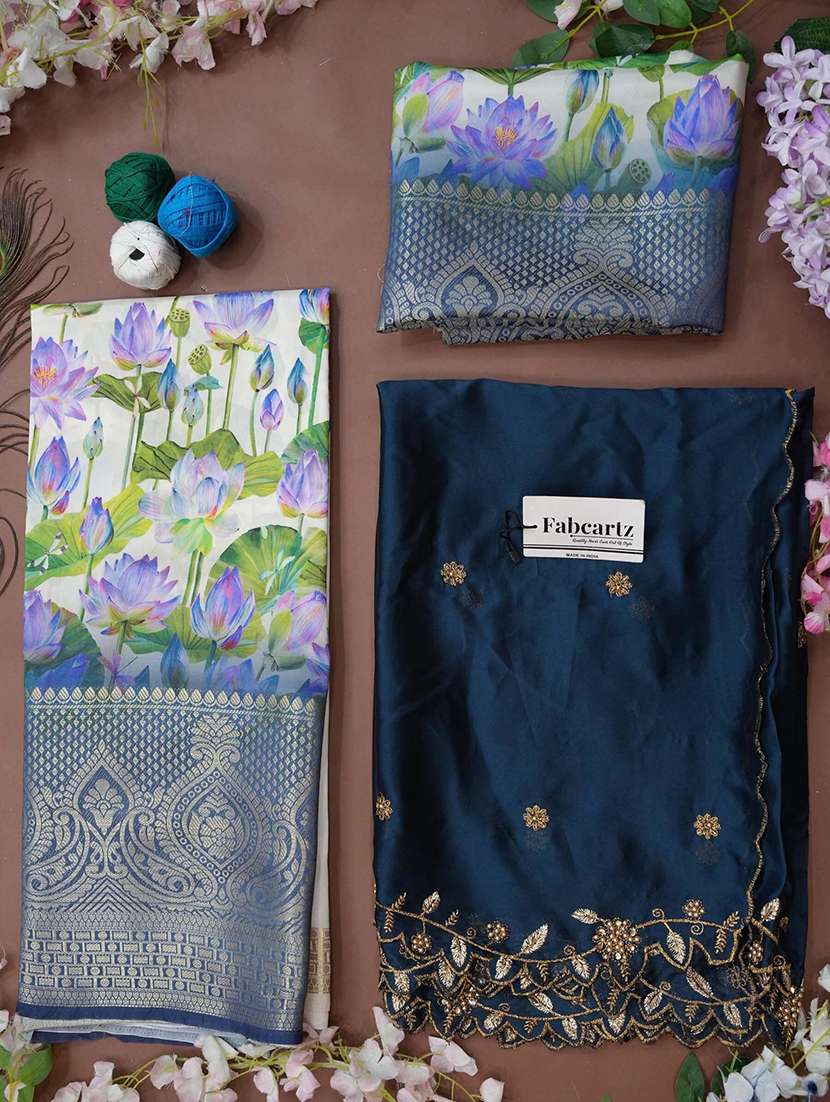 women floral south indian style unstitched lehenga choli - 22240726 -  Standard Image - 3