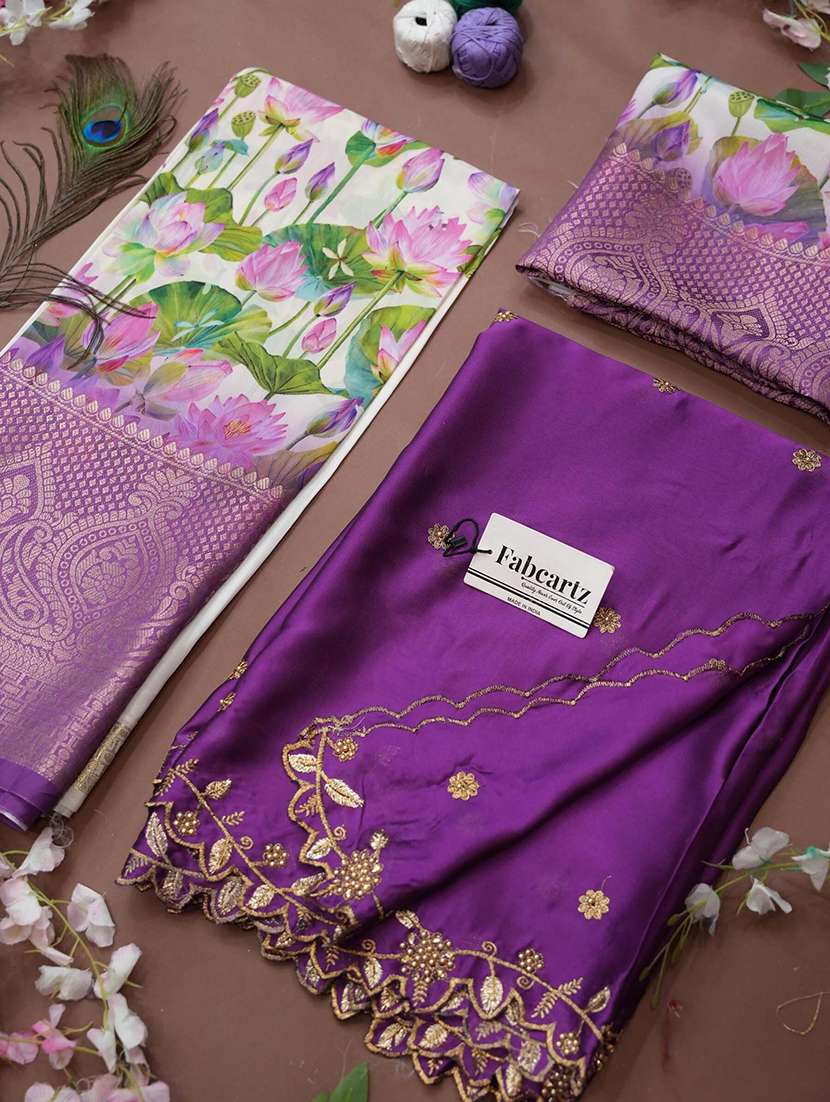 women floral south indian style unstitched lehenga choli - 22240728 -  Standard Image - 3