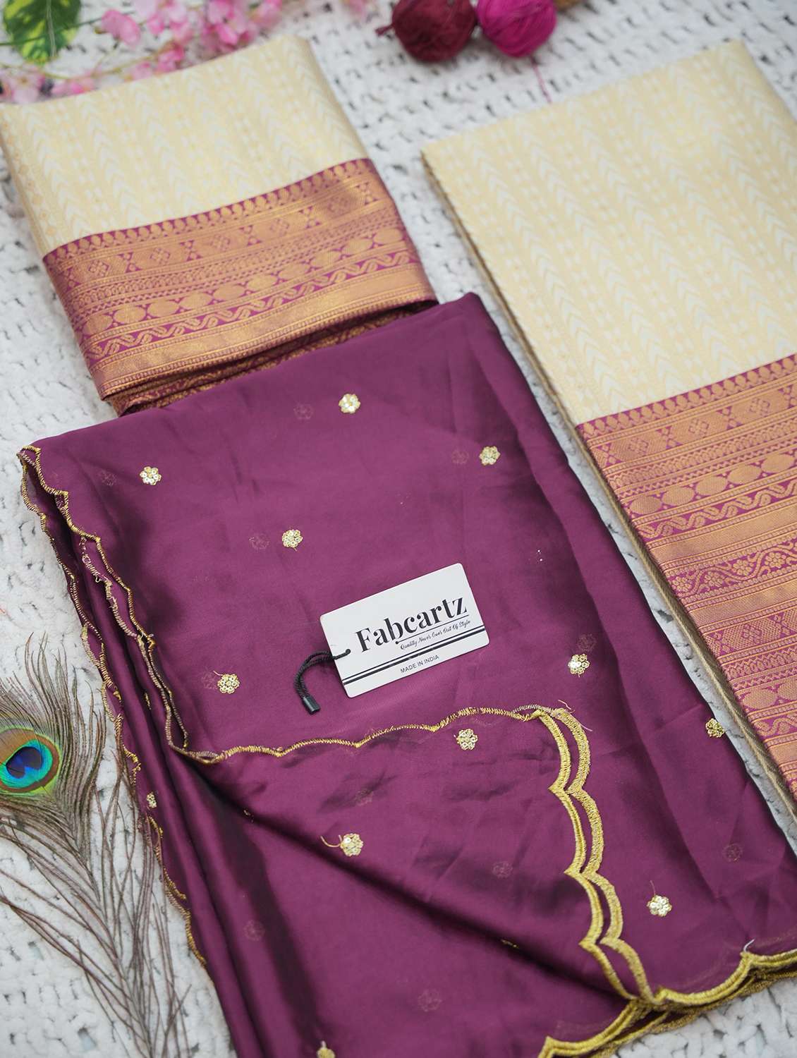 women self design south indian style unstitched lehenga choli - 22240732 -  Standard Image - 3