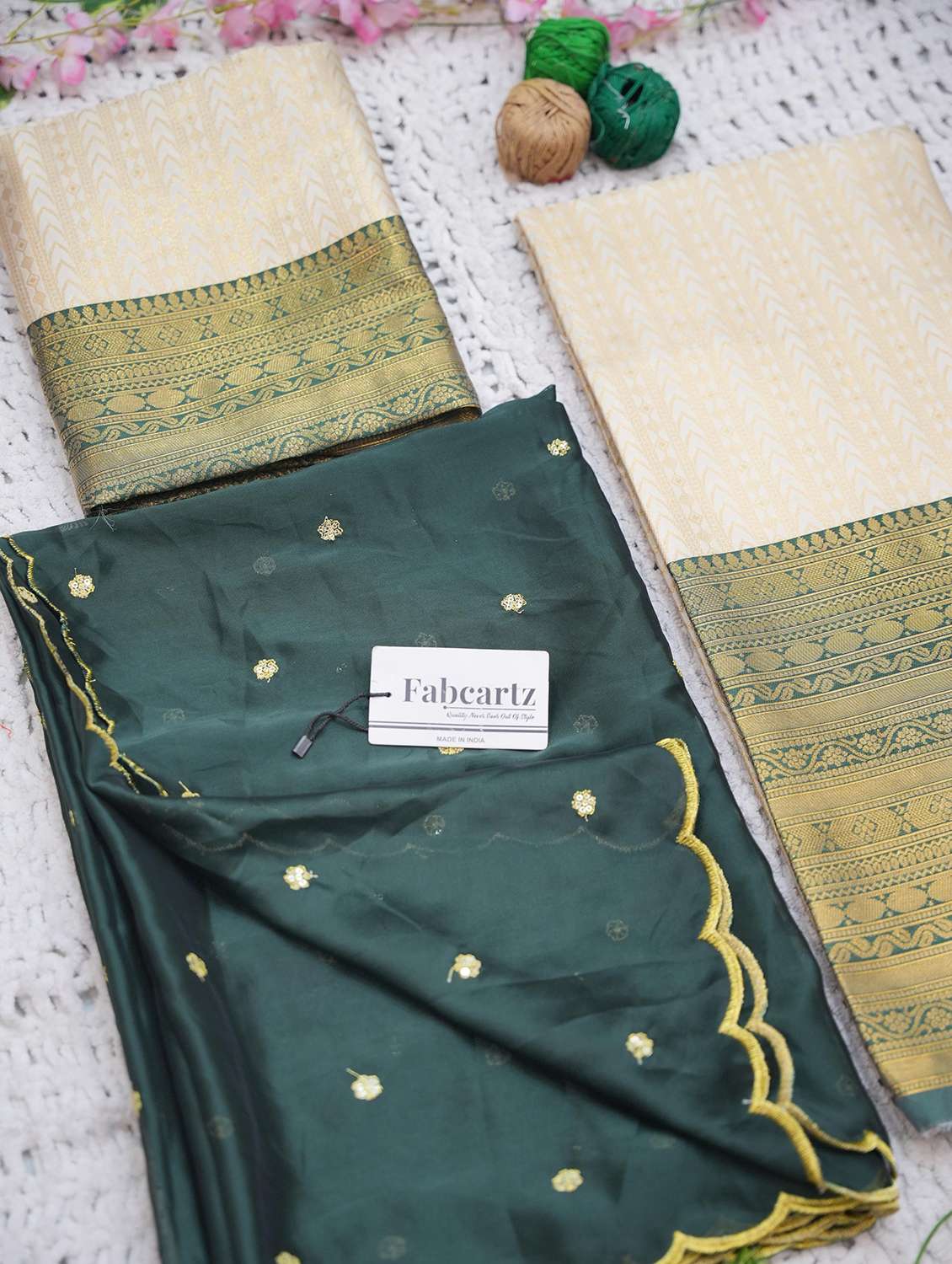 women self design south indian style unstitched lehenga choli - 22240739 -  Standard Image - 3