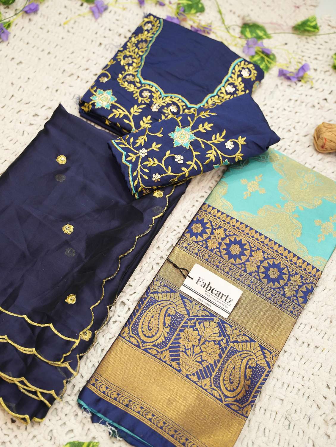 women self design south indian style unstitched lehenga choli - 22240746 -  Standard Image - 3