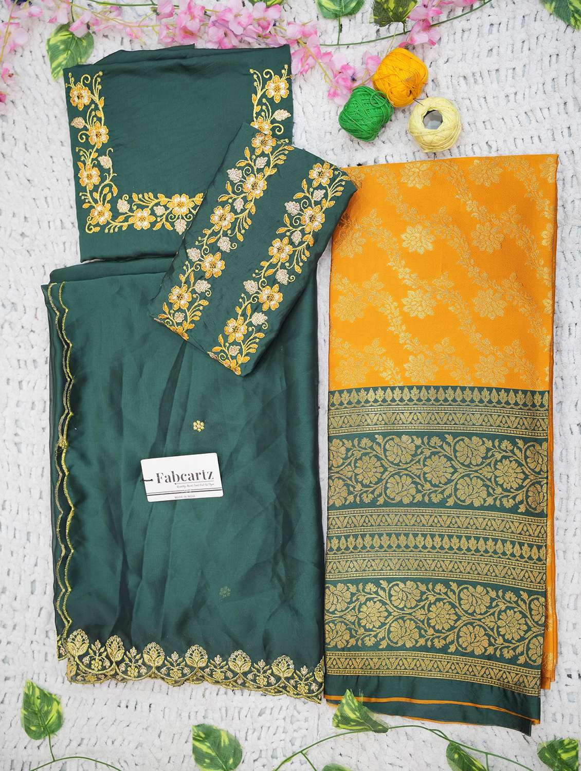 women self design south indian style unstitched lehenga choli - 22240753 -  Standard Image - 3