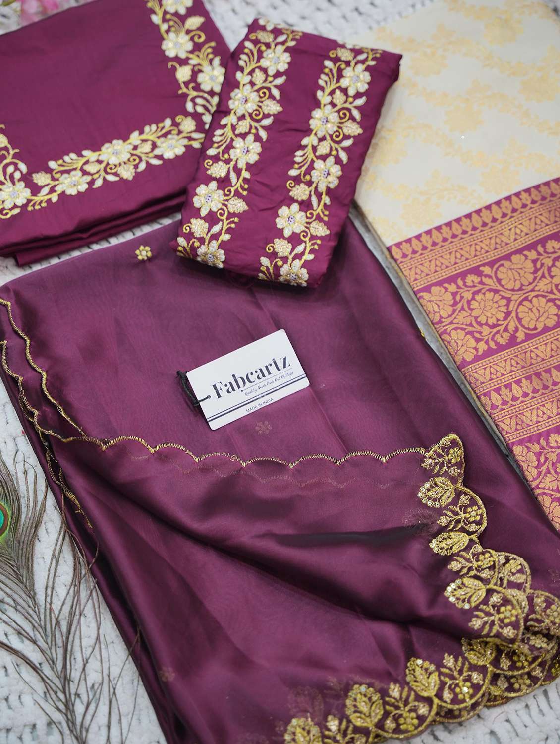 women self design south indian style unstitched lehenga choli - 22240754 -  Standard Image - 3