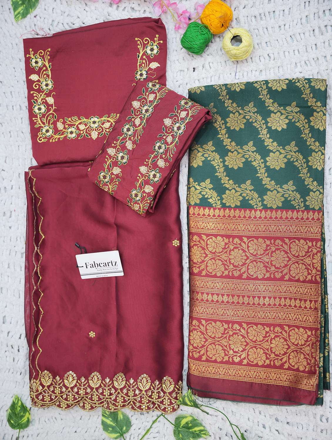 women self design south indian style unstitched lehenga choli - 22240756 -  Standard Image - 3