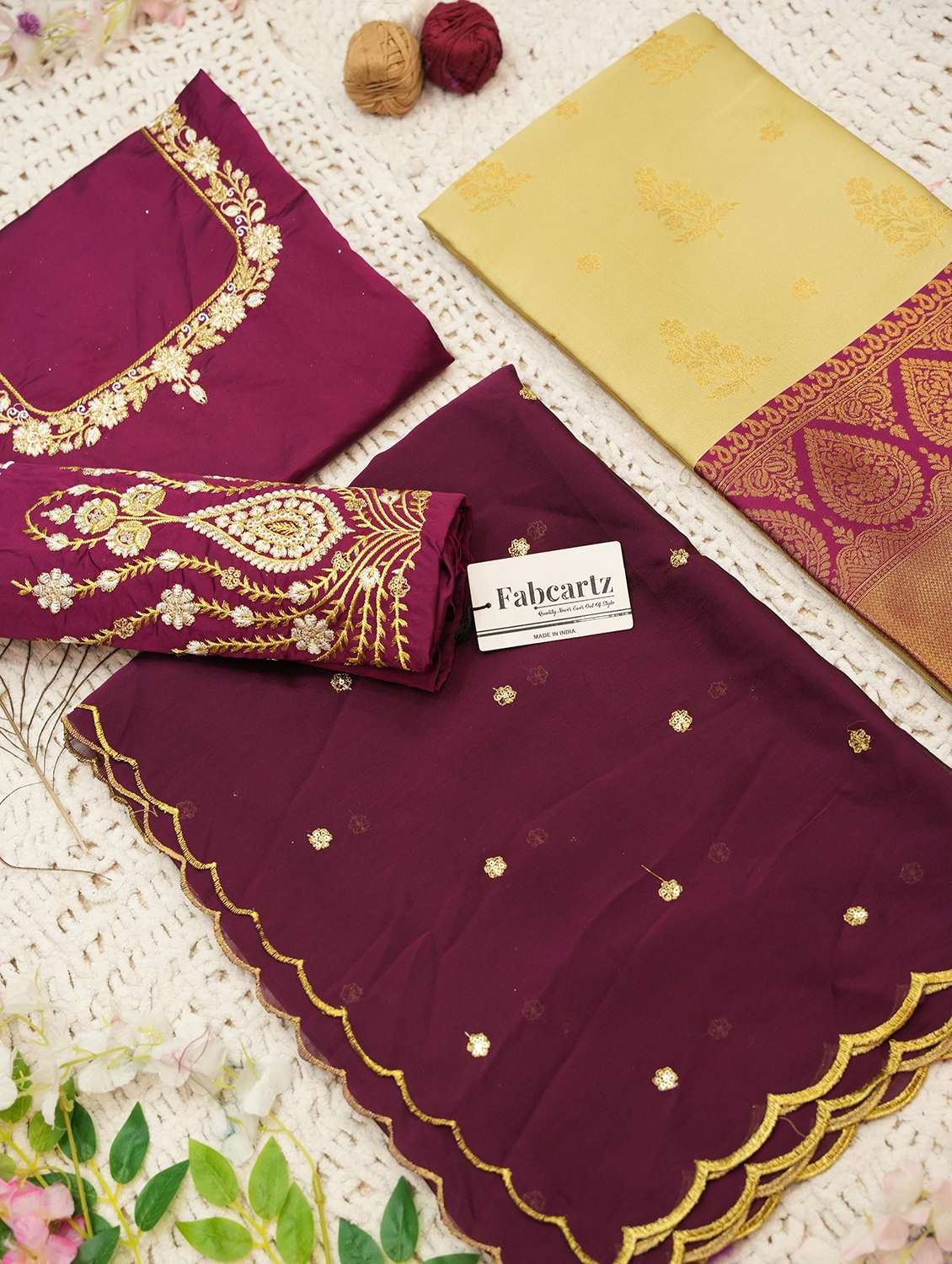 women self design south indian style unstitched lehenga choli - 22240776 -  Standard Image - 3