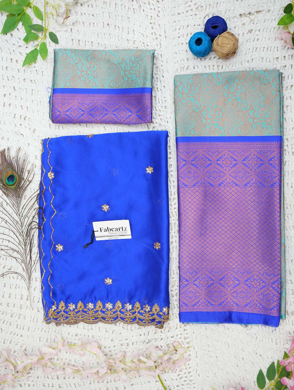 women self design south indian style unstitched lehenga choli - 22240779 -  Standard Image - 3