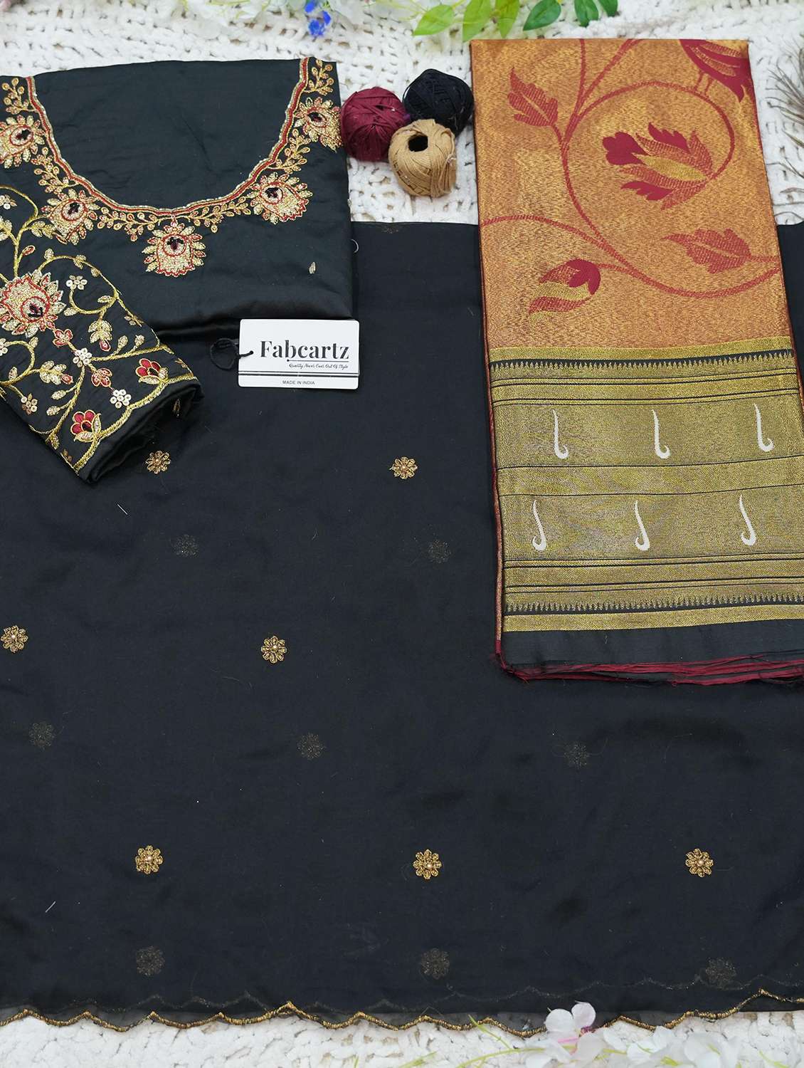 women self design south indian style unstitched lehenga choli - 22240796 -  Standard Image - 3