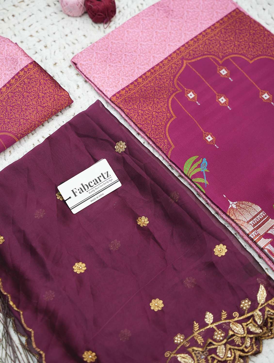 women self design south indian style unstitched lehenga choli - 22240814 -  Standard Image - 3