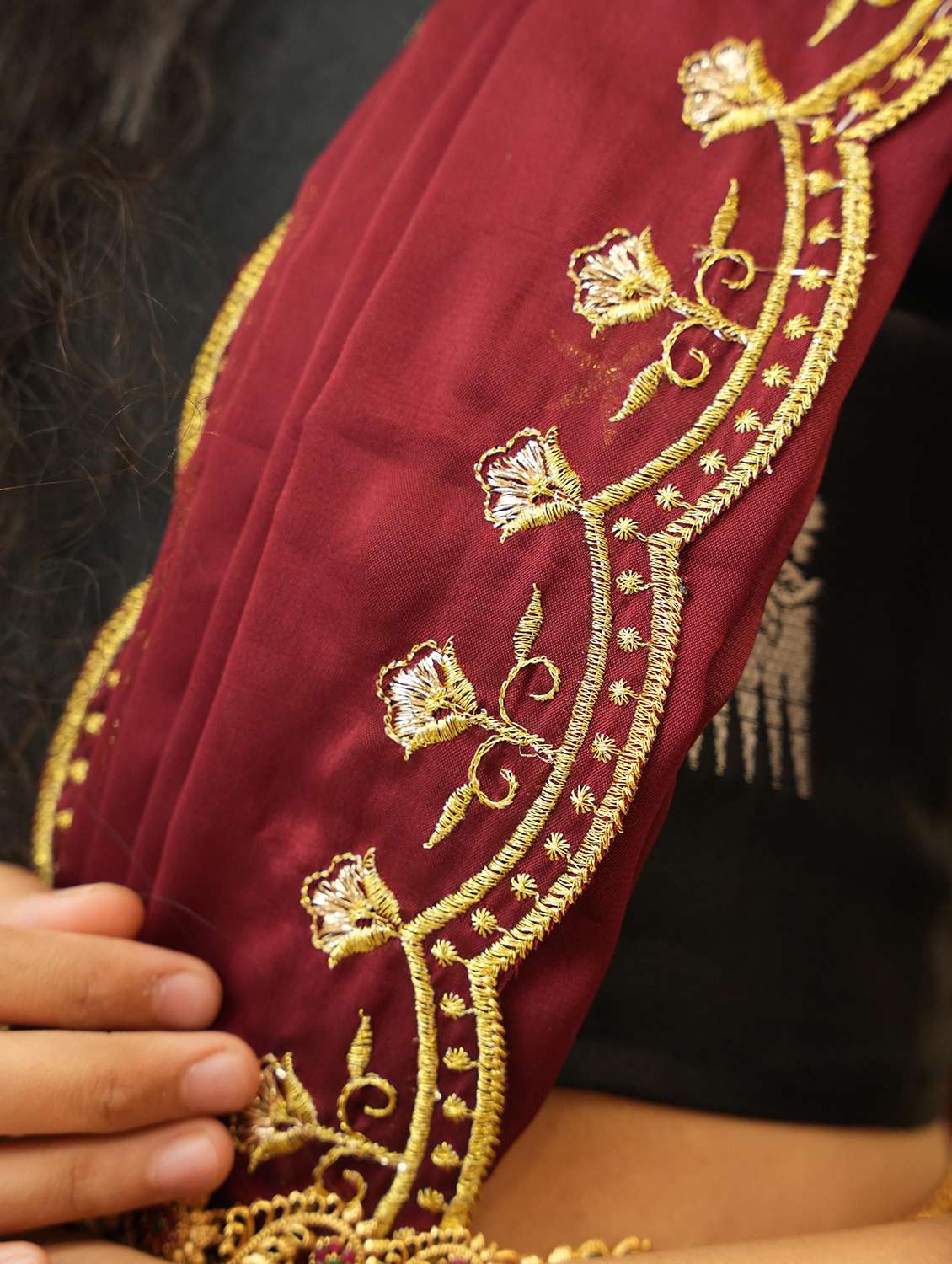 women self design south indian style unstitched lehenga choli - 22240833 -  Standard Image - 3