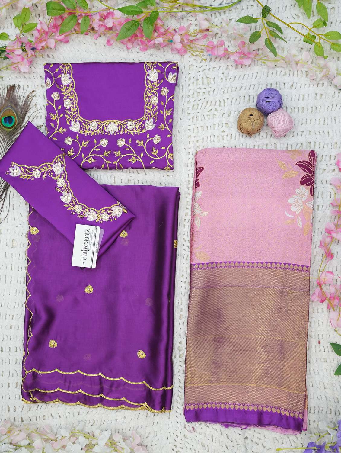 women self design south indian style unstitched lehenga choli - 22240841 -  Standard Image - 3