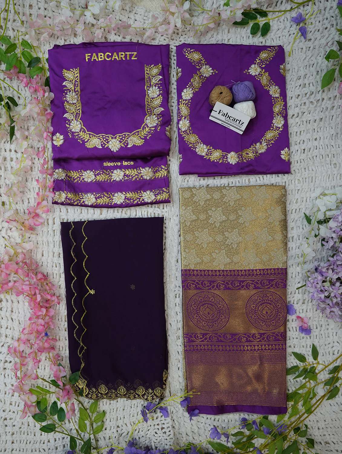 women self design south indian style unstitched lehenga choli - 22240858 -  Standard Image - 3