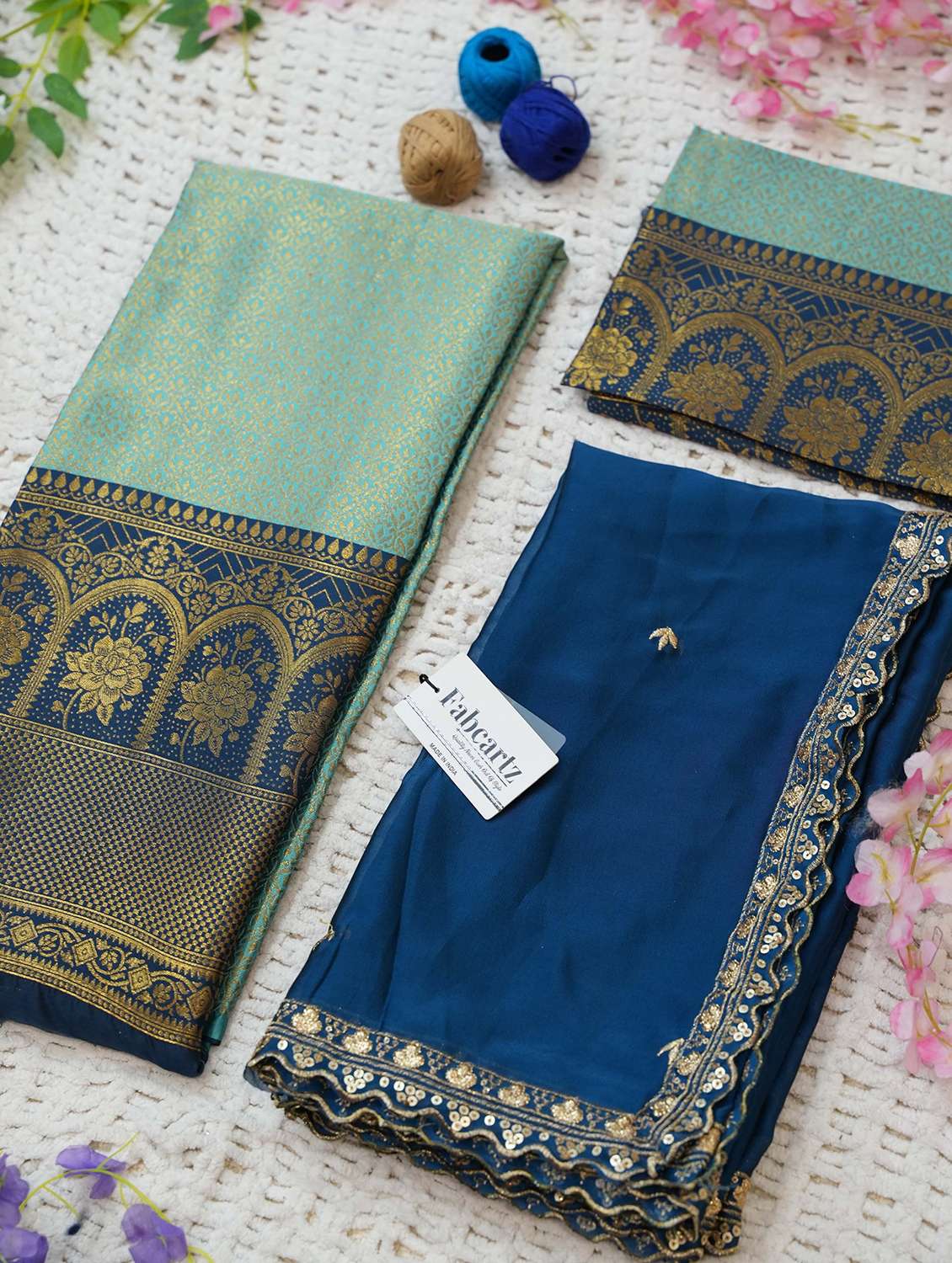 women self design south indian style unstitched lehenga choli - 22240869 -  Standard Image - 3