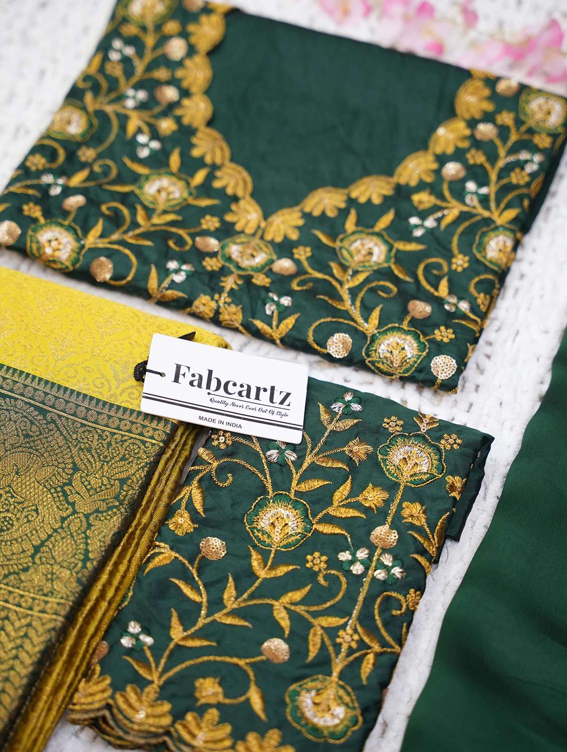 women self design south indian style unstitched lehenga choli - 22240882 -  Standard Image - 3