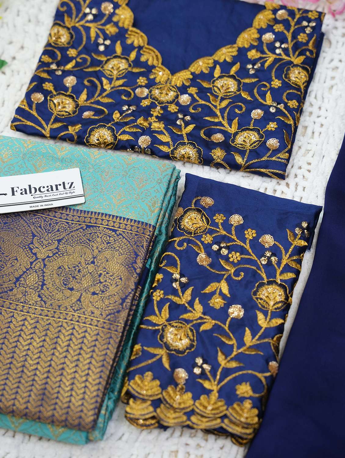 women self design south indian style unstitched lehenga choli - 22240884 -  Standard Image - 3