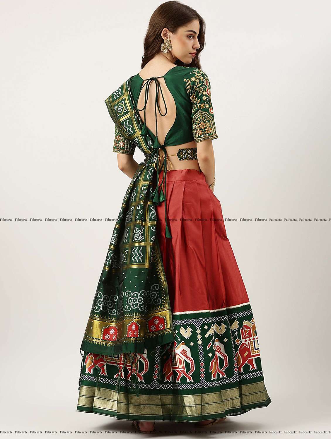 women printed stitched lehenga choli - 22240904 -  Standard Image - 3