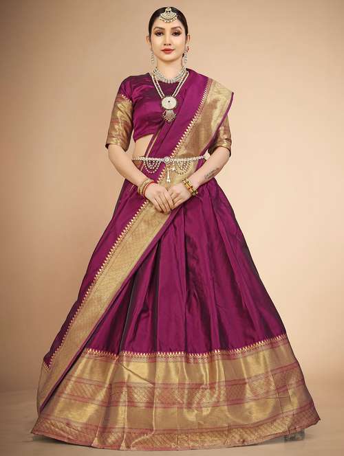 women self design unstitched lehenga choli - 22240912 -  Standard Image - 0