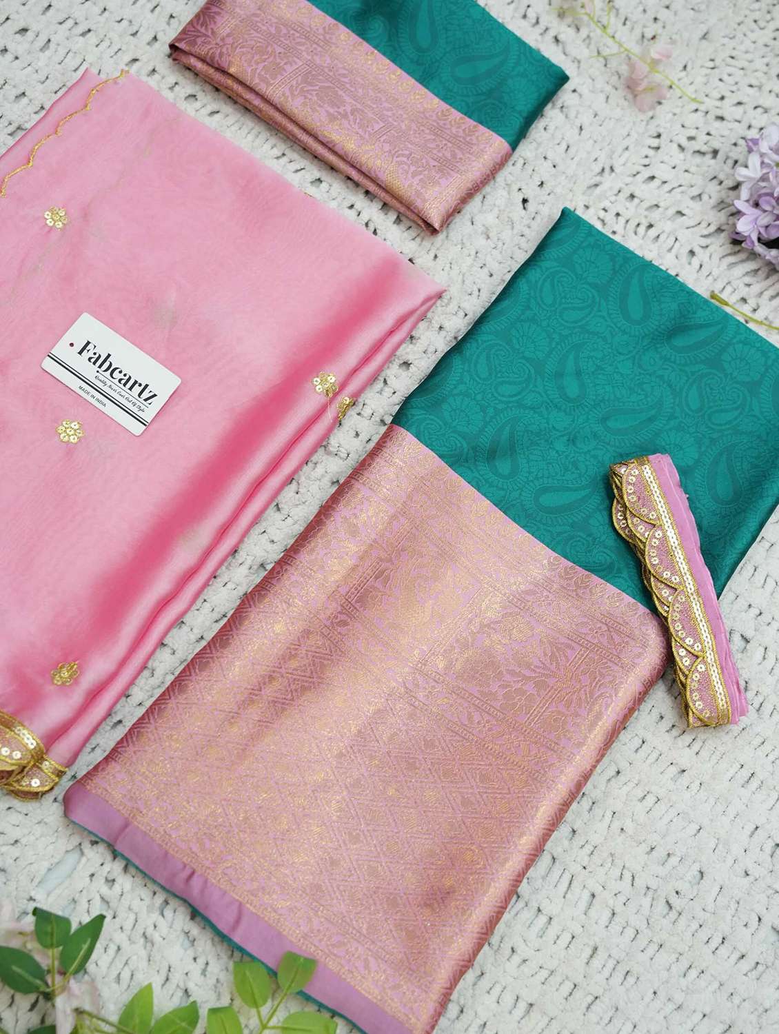 women self design south indian style unstitched lehenga choli - 22240920 -  Standard Image - 3