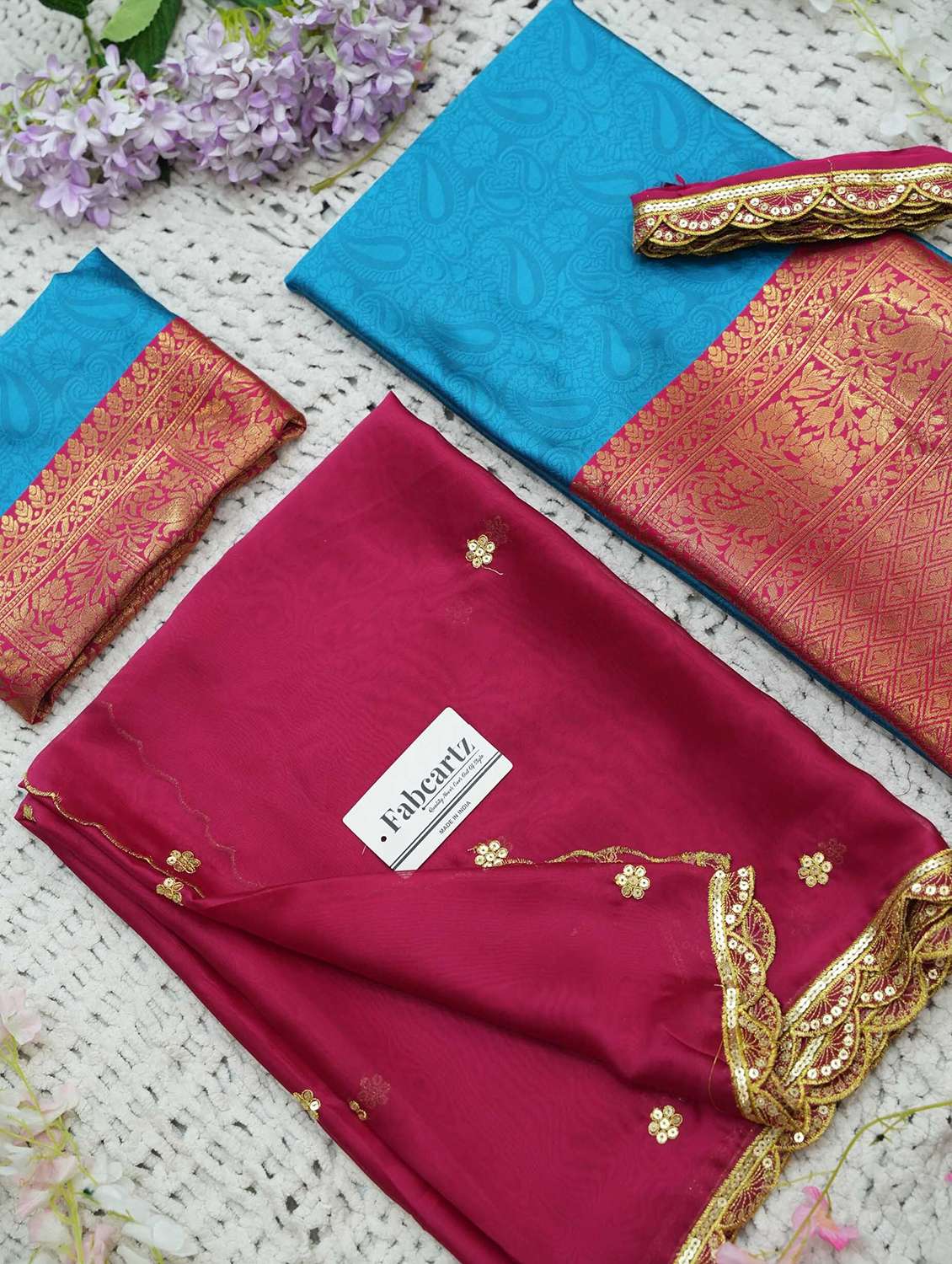 women self design south indian style unstitched lehenga choli - 22240921 -  Standard Image - 3