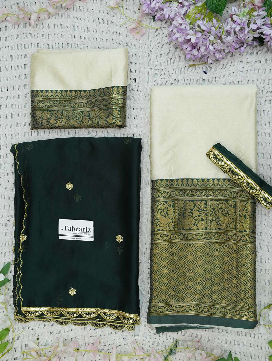 women self design south indian style unstitched lehenga choli - 22240923 -  Standard Image - 3