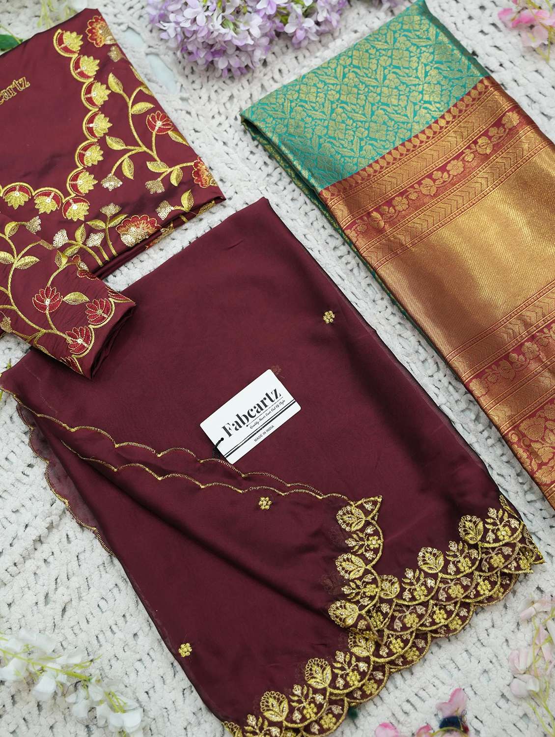 women self design south indian style unstitched lehenga choli - 22240932 -  Standard Image - 3