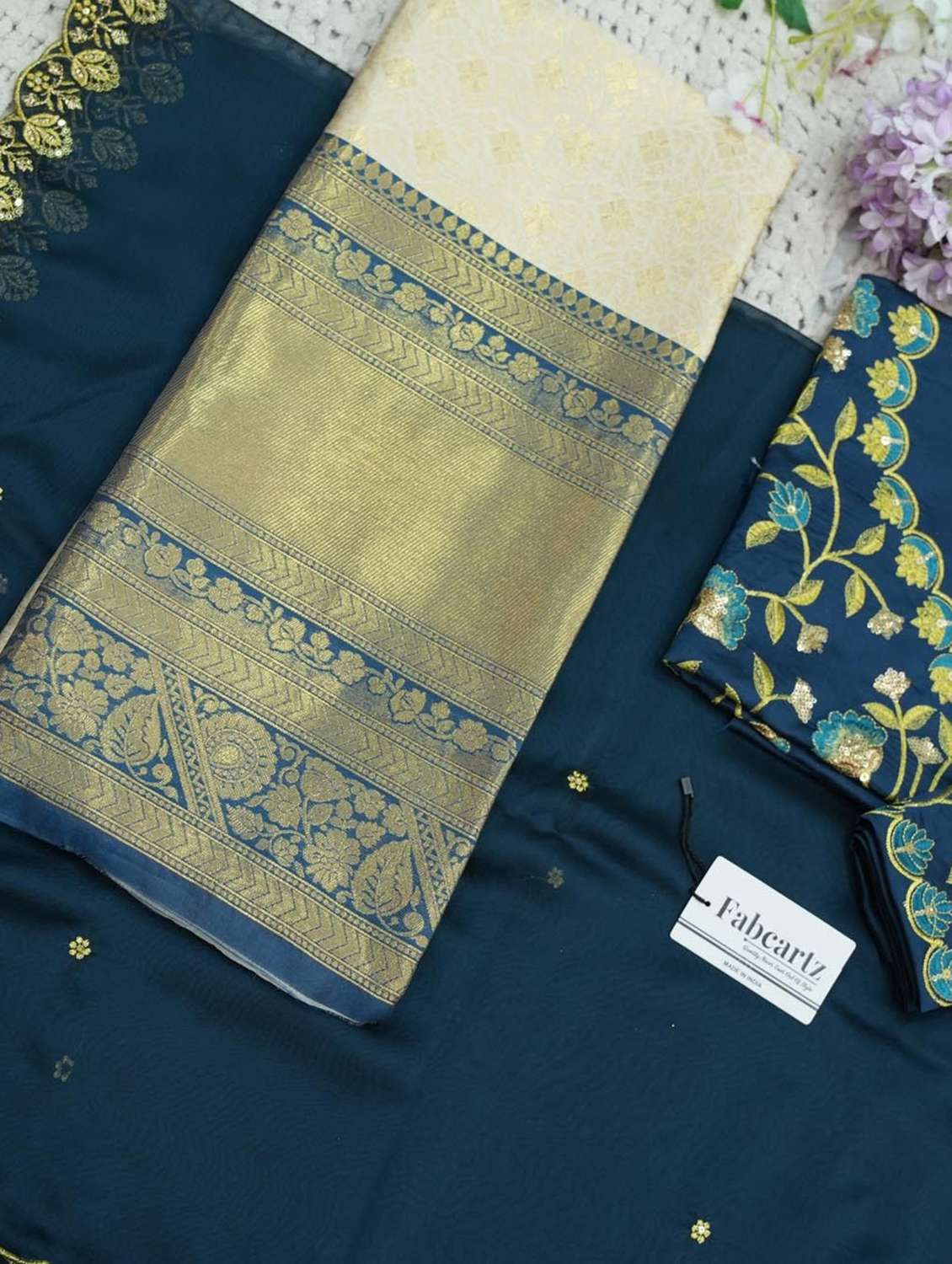 women self design south indian style unstitched lehenga choli - 22240935 -  Standard Image - 3