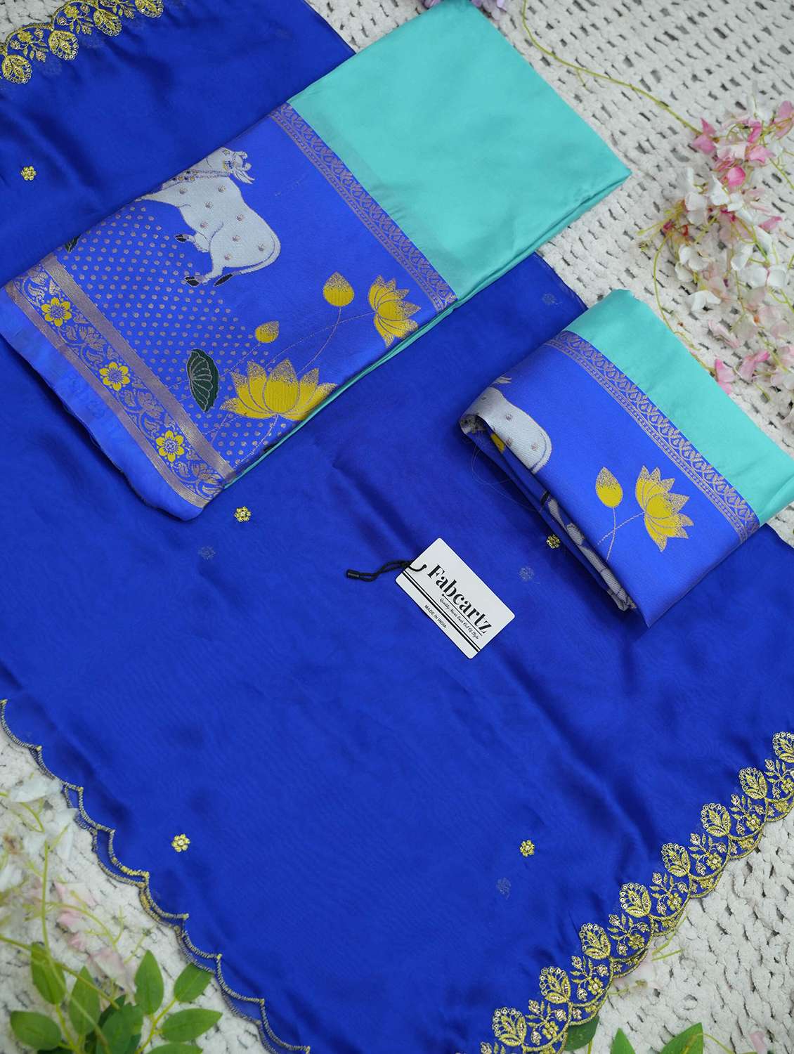 women self design south indian style unstitched lehenga choli - 22240939 -  Standard Image - 3