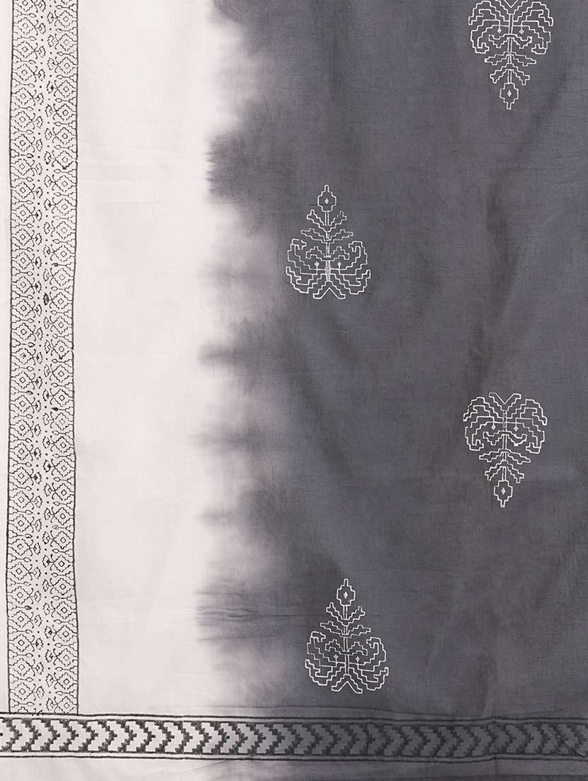 women solid with work three quarter sleeve kurta pant with dupatta set - 22240952 -  Standard Image - 8