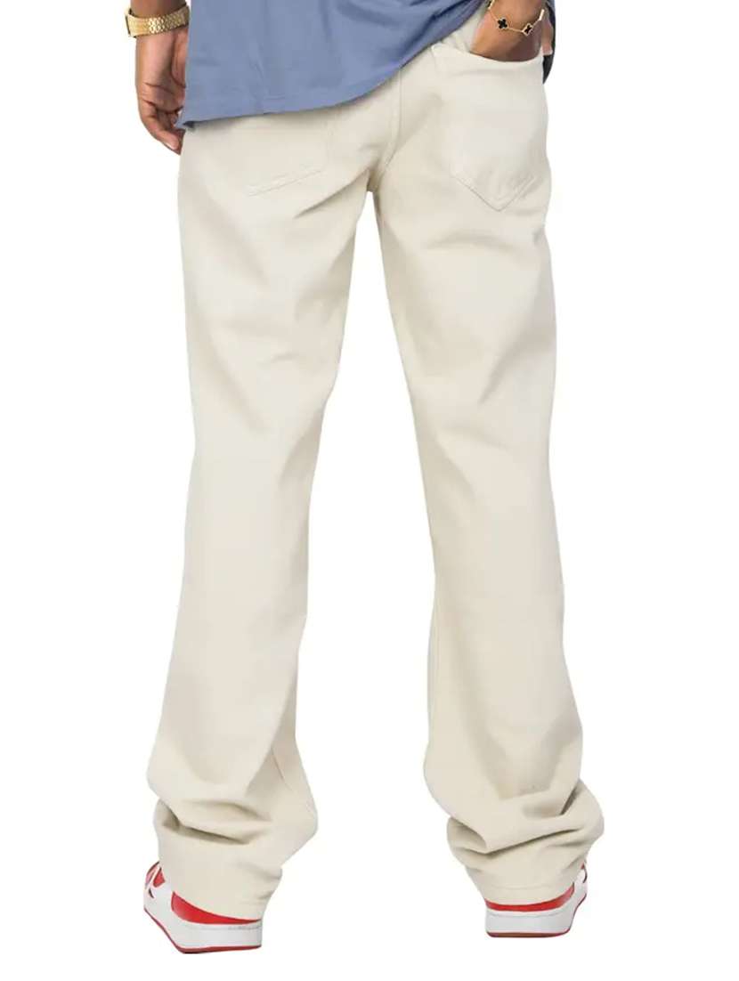 men solid mid rise baggy jean - 22241003 -  Standard Image - 3