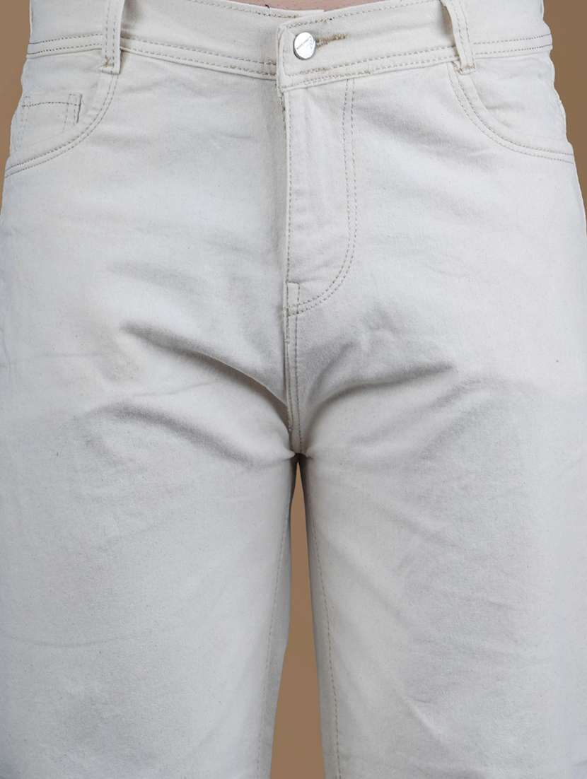 men plain mid rise relaxed fit jeans - 22241020 -  Standard Image - 3