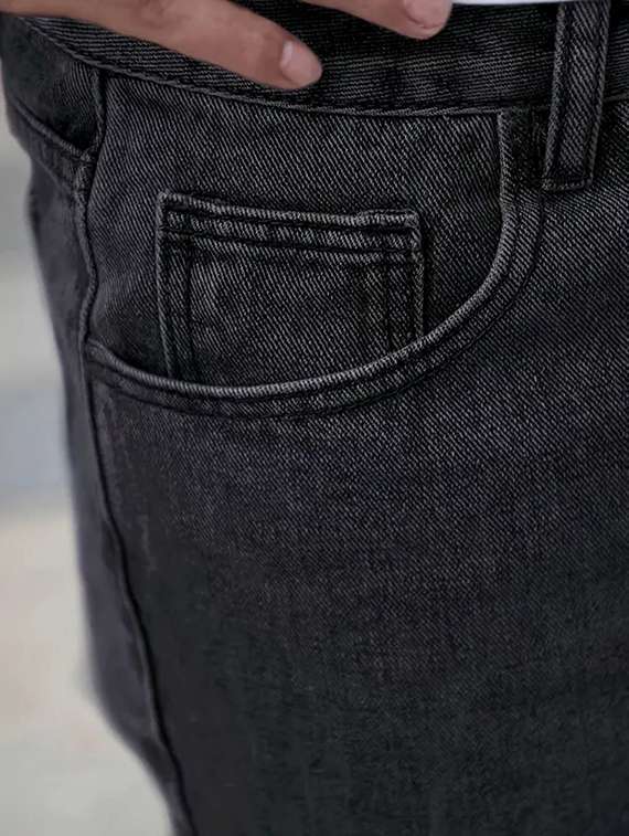 men plain mid rise relaxed fit jeans - 22241066 -  Standard Image - 3